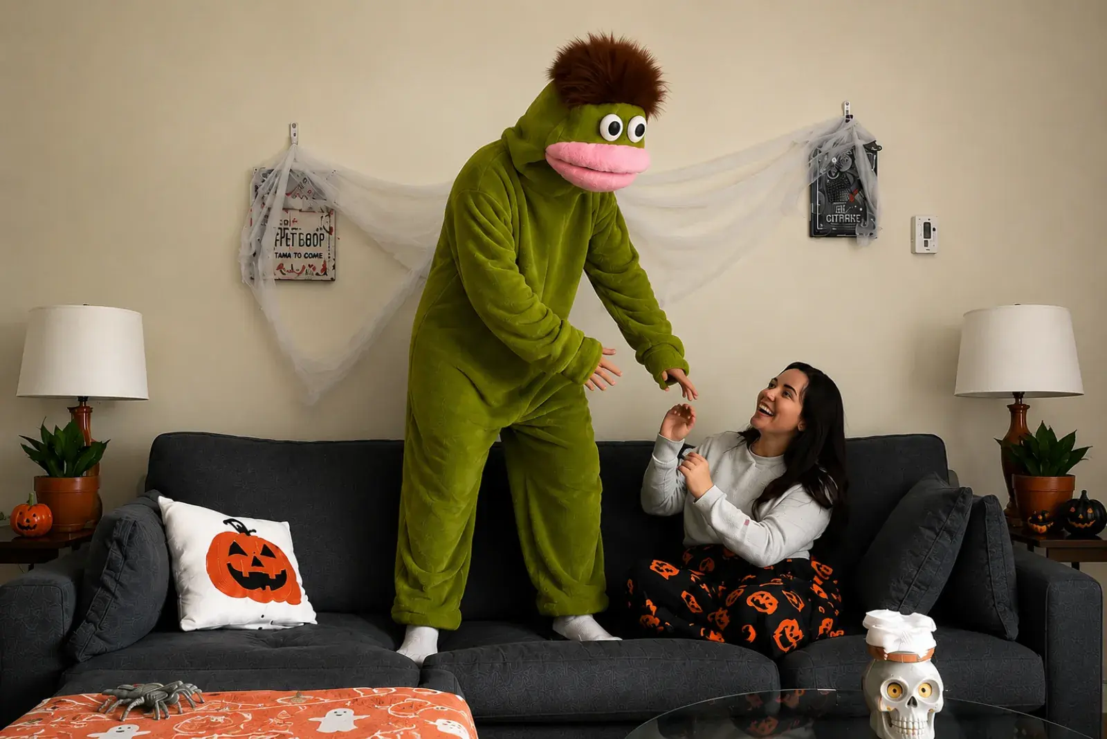 All-day comfort in the FroggedUp onesie