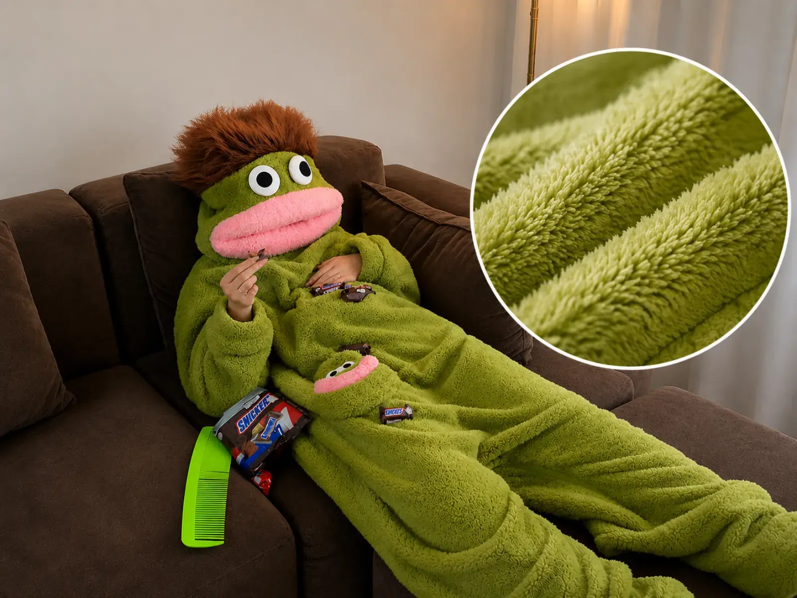 Ultra-soft fleece texture detail